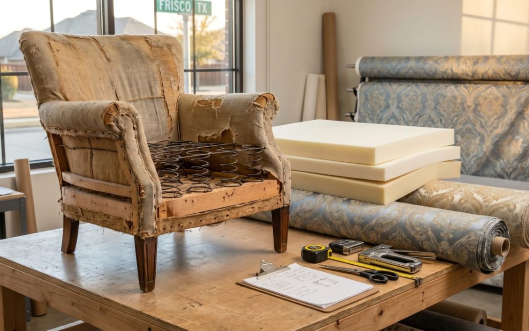 Reupholstery Cost in Frisco, TX: Doing the Frame, Foam, and Fabric Math