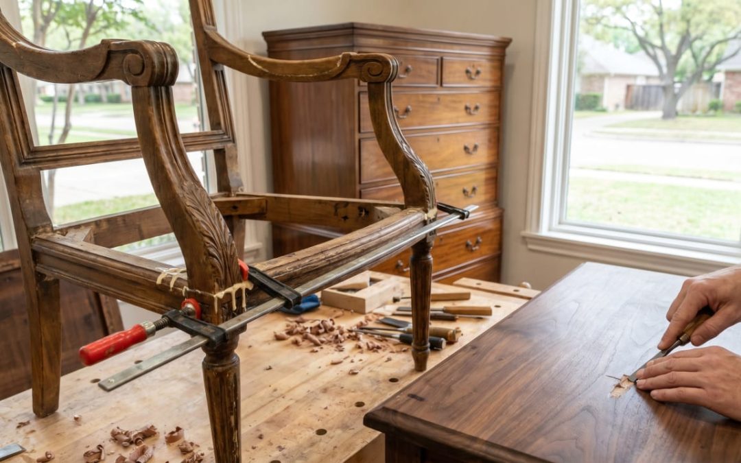 Wood Furniture Repair in Preston Hollow, Dallas: Joints, Gouges, and Heirloom Fixes