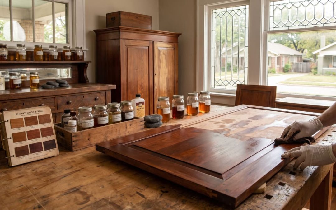 Cherry Darkens as It Ages: Refinishing Inherited Pieces in the M Streets, Dallas