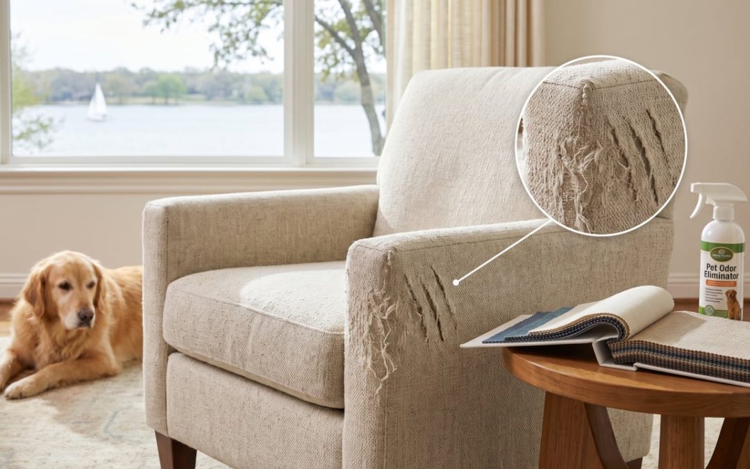 Claw Marks, Muddy Paws, and Furniture Repair Near White Rock Lake, Dallas