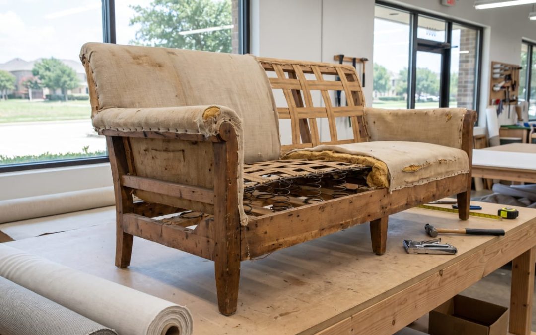Reupholstery in Plano, TX: What the Frame Tells You Before the Fabric Does
